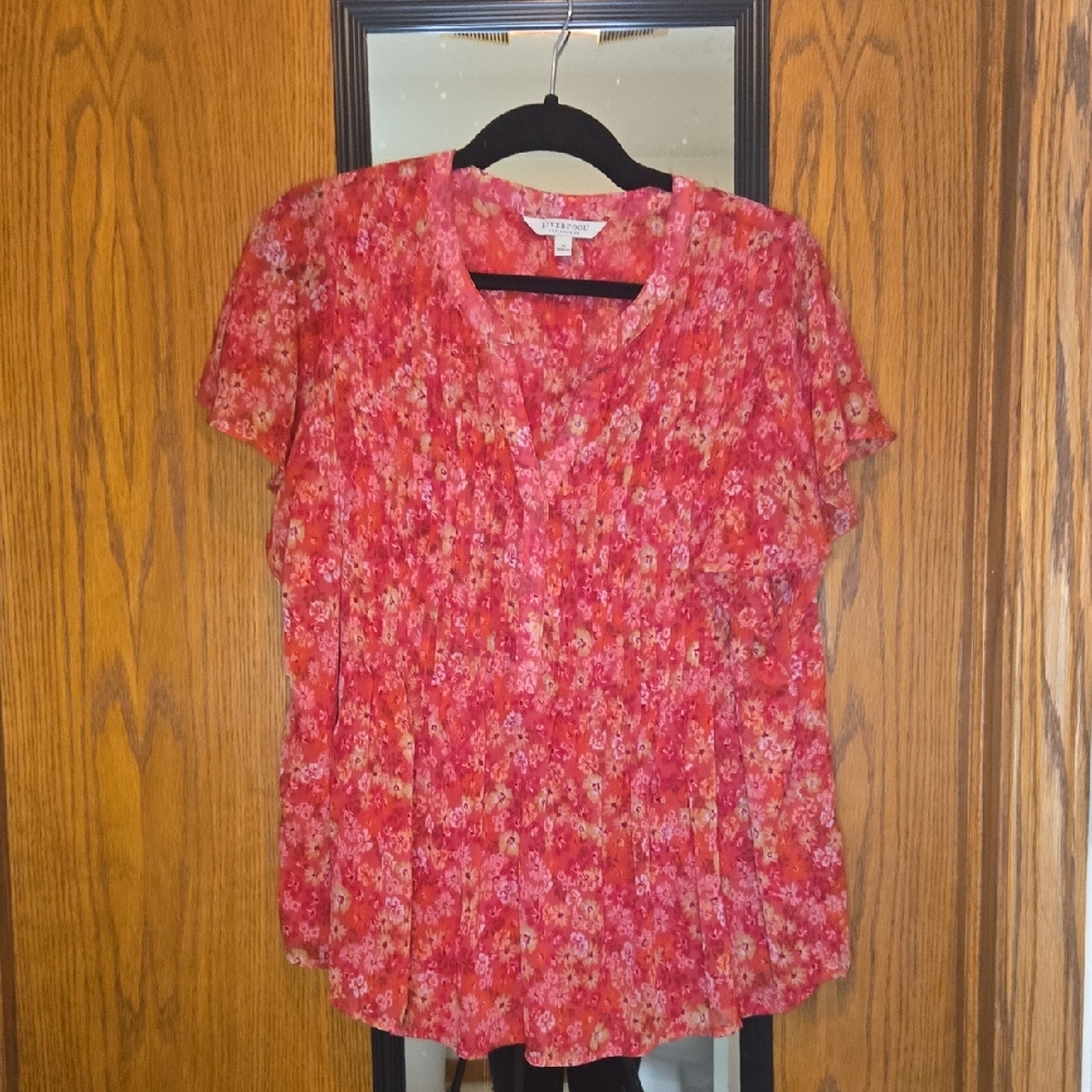 Liverpool Pink Floral Blouse
